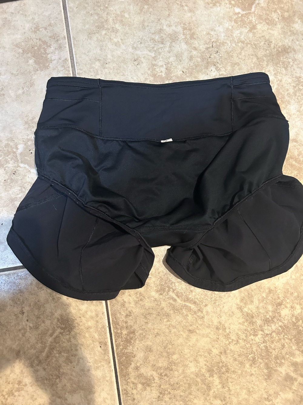 lululemon athletica Black Athletic Running Shorts with Back Zip Pocket - Picture 6 of 8
